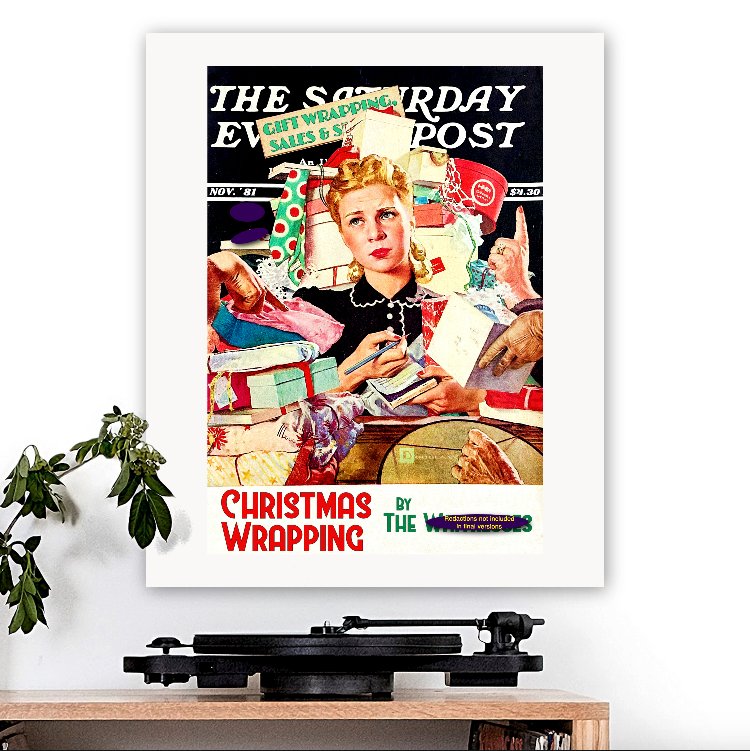 The Waitresses-inspired 'Christmas Wrapping' Art Print - RecombinantCulture