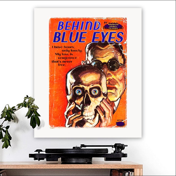 The Who-inspired 'Behind Blue Eyes' Art Print - RecombinantCulture