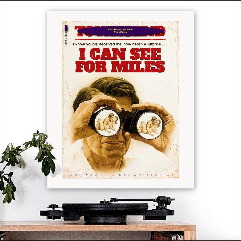 The Who-inspired 'I Can See For Miles' Art Print - RecombinantCulture