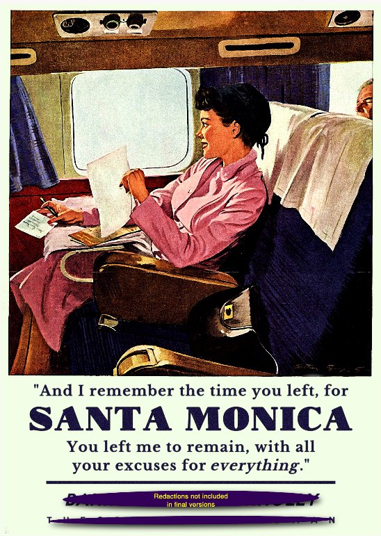 Theory of a Deadman - inspired 'Santa Monica' Art Print - RecombinantCulture