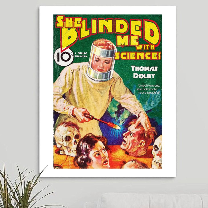 Thomas Dolby 'She Blinded Me With Science' v1 Art Print - RecombinantCulture