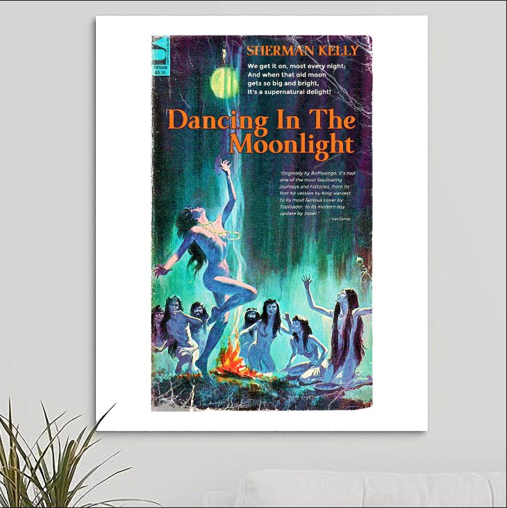 Toploader Boffolongo 'Dancing In the Moonlight' Art Print - RecombinantCulture