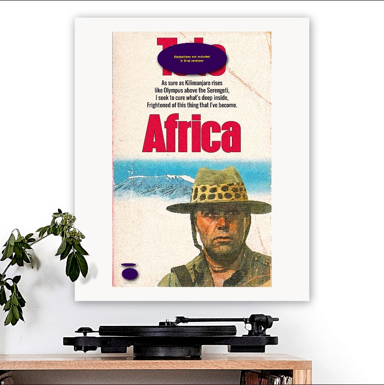 Toto-inspired 'Africa' Art Print - RecombinantCulture