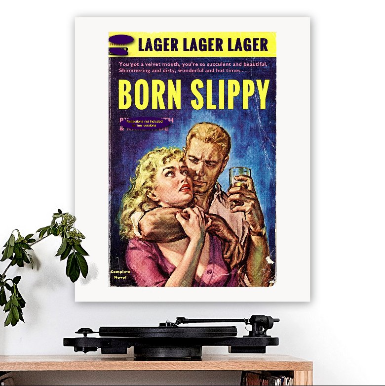 Underworld - inspired 'Born Slippy' v2 Art Print - RecombinantCulture