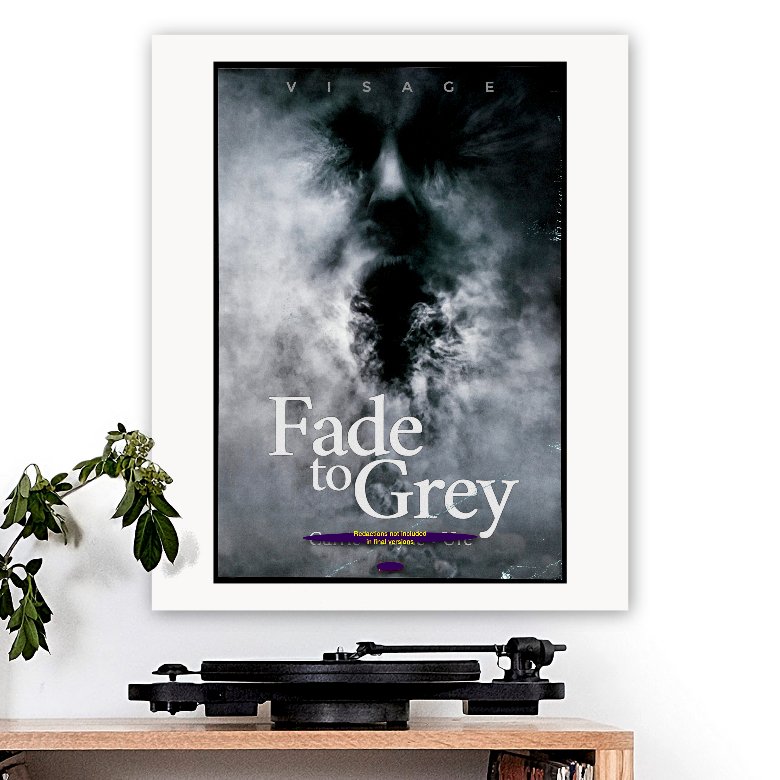 Visage - inspired 'Fade to Grey' Art Print - RecombinantCulture