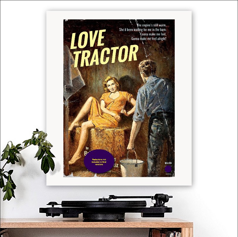 Widespread Panic-inspired 'Love Tractor' Art Print - RecombinantCulture