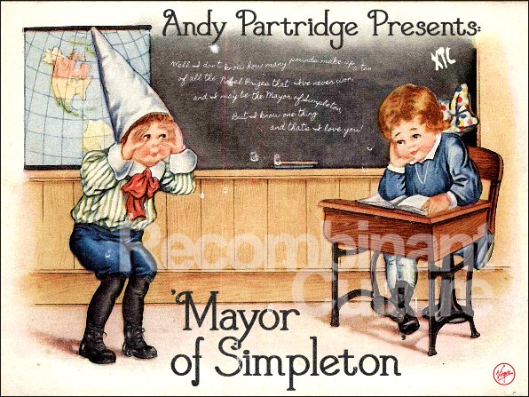 XTC 'The Mayor of Simpleton' Art Print - RecombinantCulture